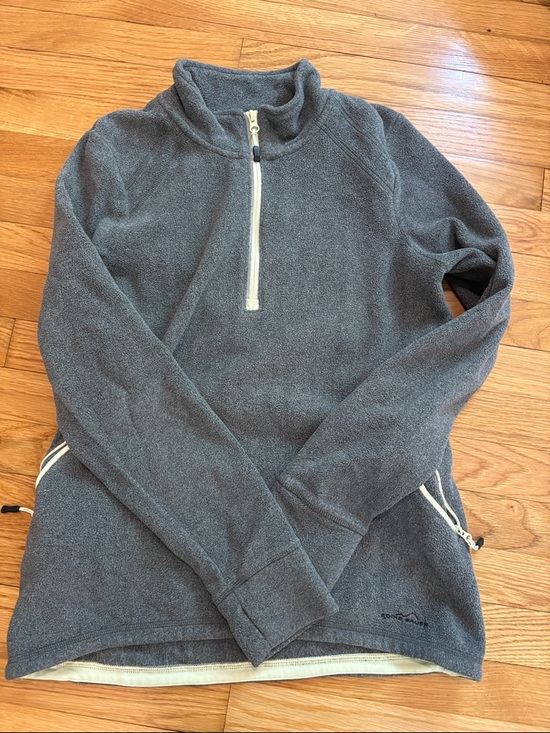 Eddie Bauer Other - Eddie Bauer Women’s Gray Quarter-Zip Fleece Pullover